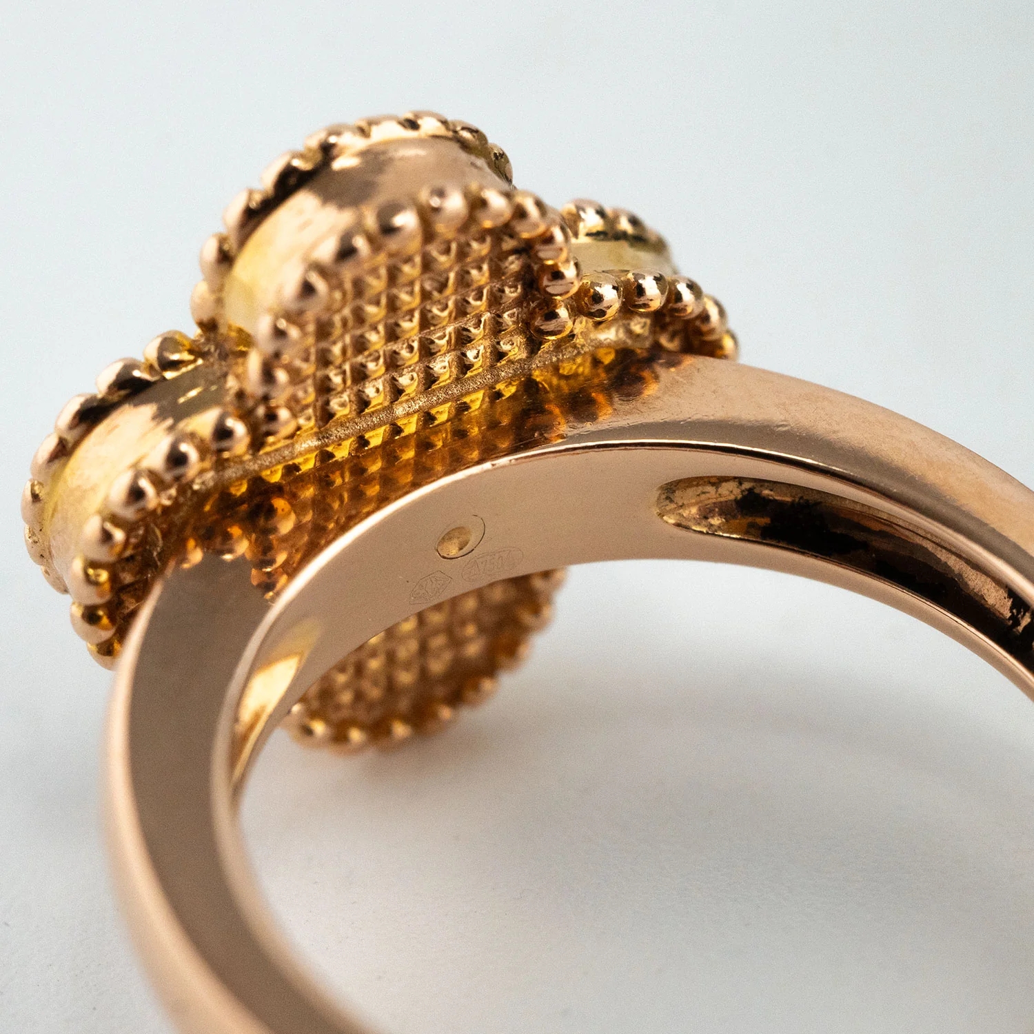 Ring 18K Roségold Vintage Alhambra Diamond - Image 4