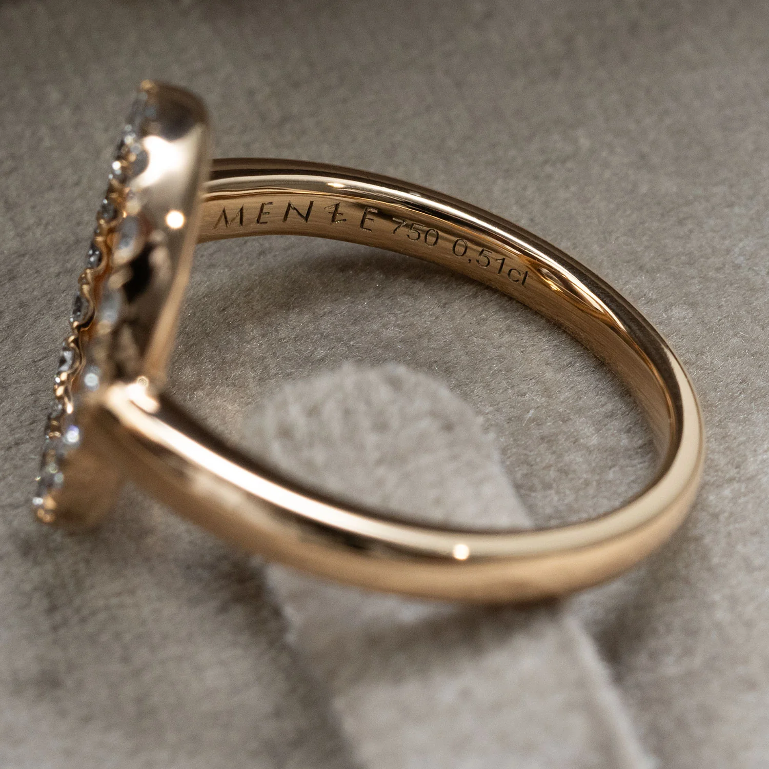 Ring Elipse 750 Rosegold 18 Brillianten 0,51ct. - Image 2