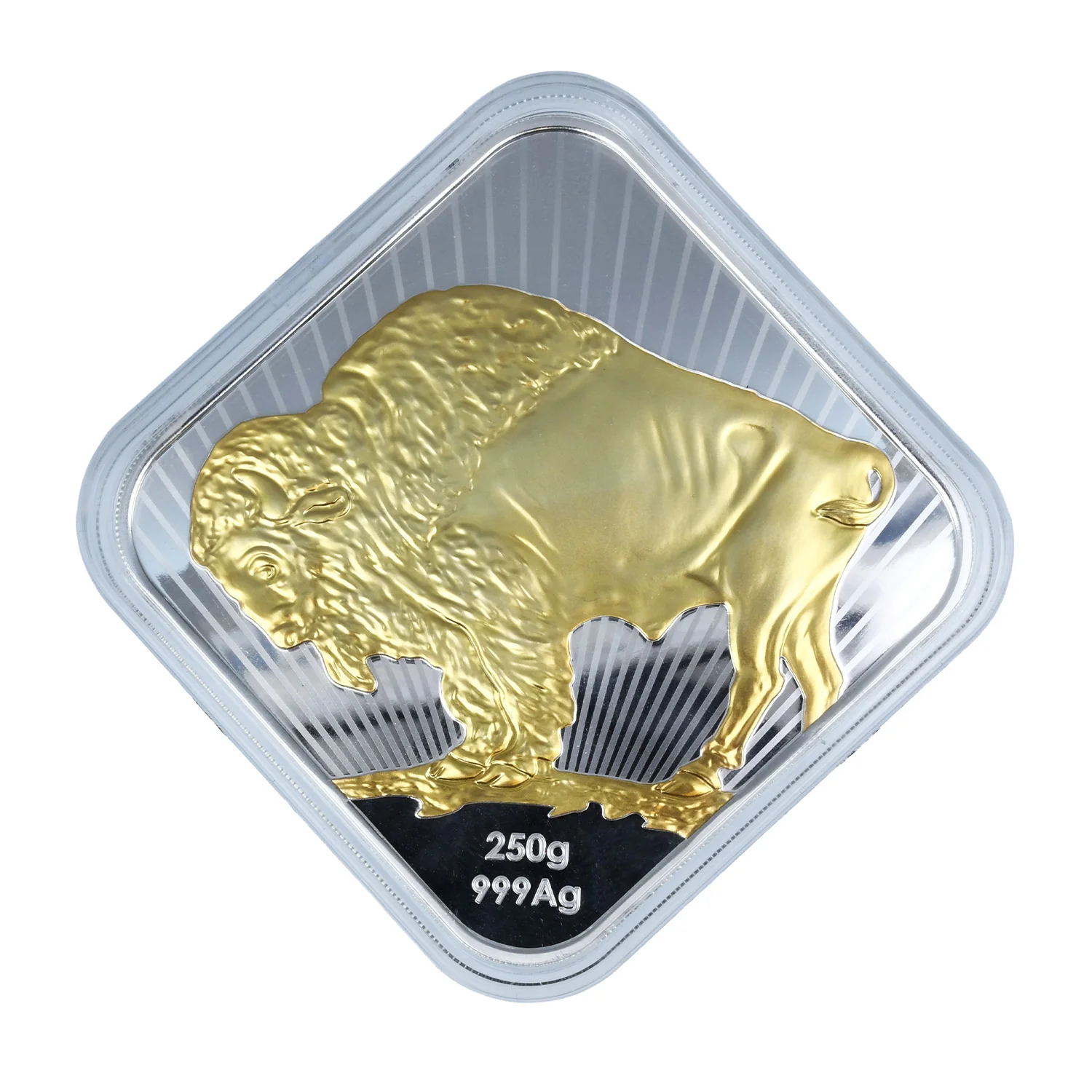 Silver American Buffalo 0.999 Ag - goldplattiert - Image 4
