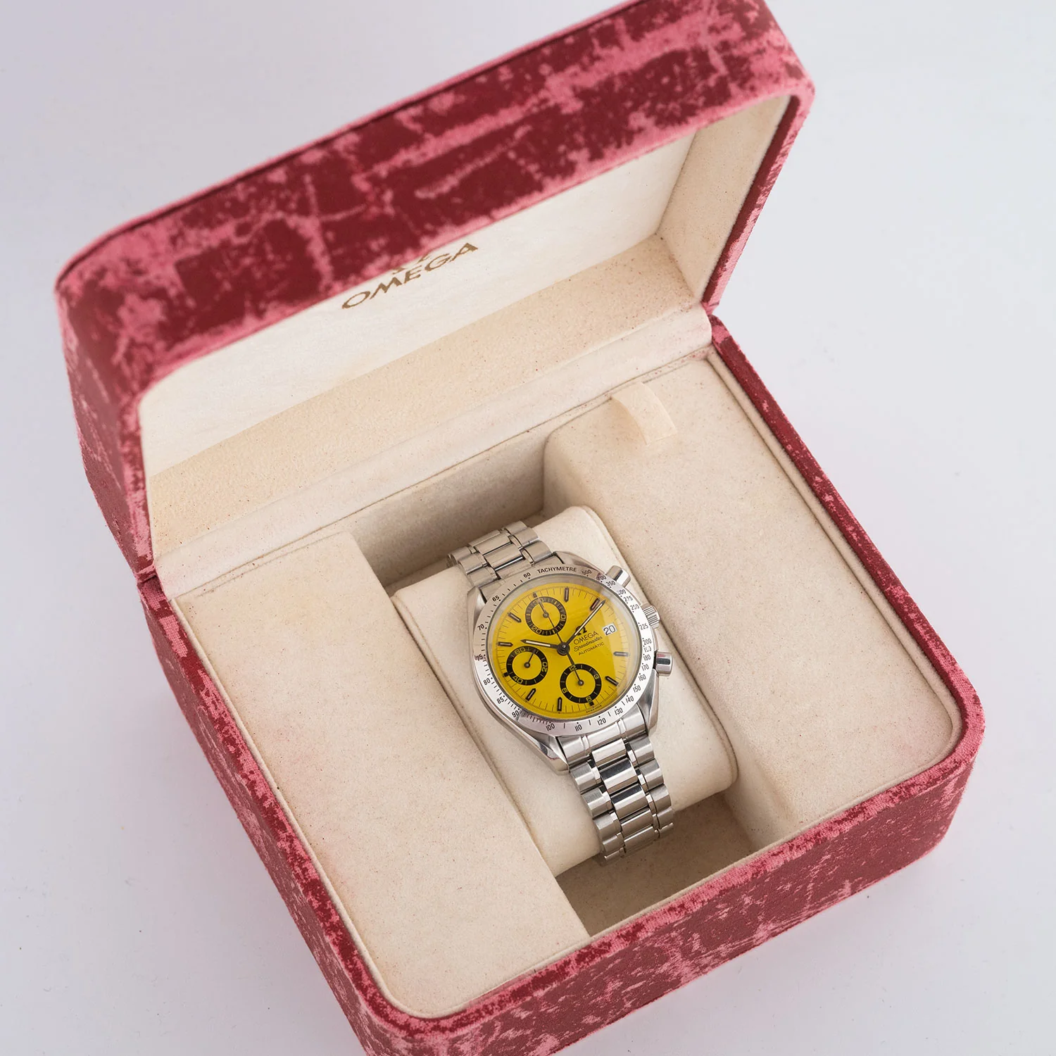 Speedmaster Chronograph Rare Yellow Dial 1995 - 3511.12.00 - Image 7