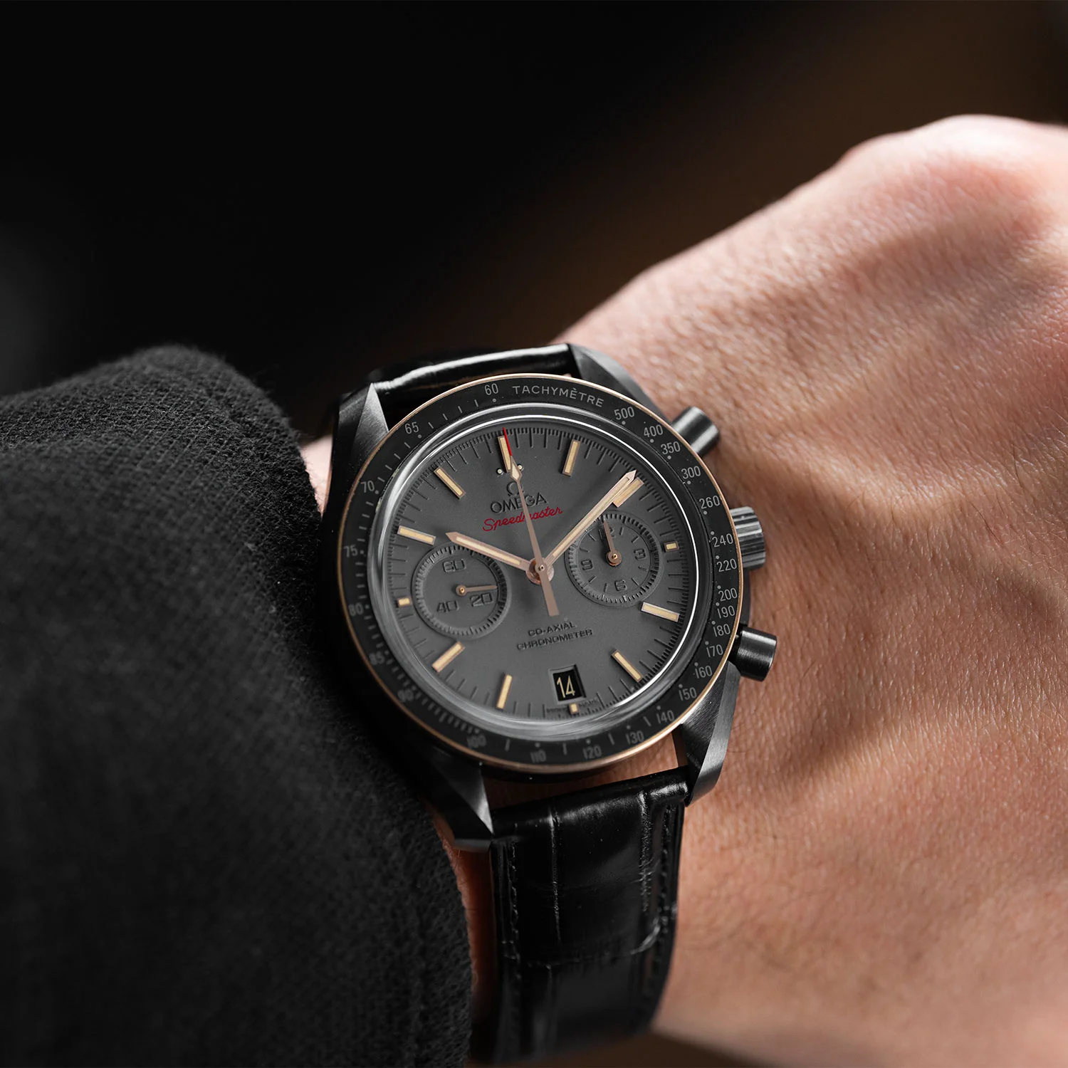 Speedmaster Dark Side Of The Moon Sedna Black Full Set 2025 - 311.63.44.51.06.001 - Image 7