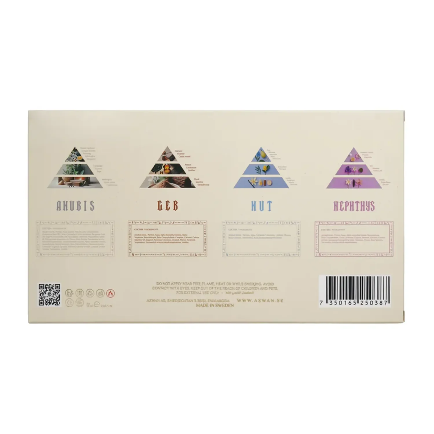 Tavel Set - Anubis • Geb • Nephthys • Nut (4 x 15 ml) - Image 2
