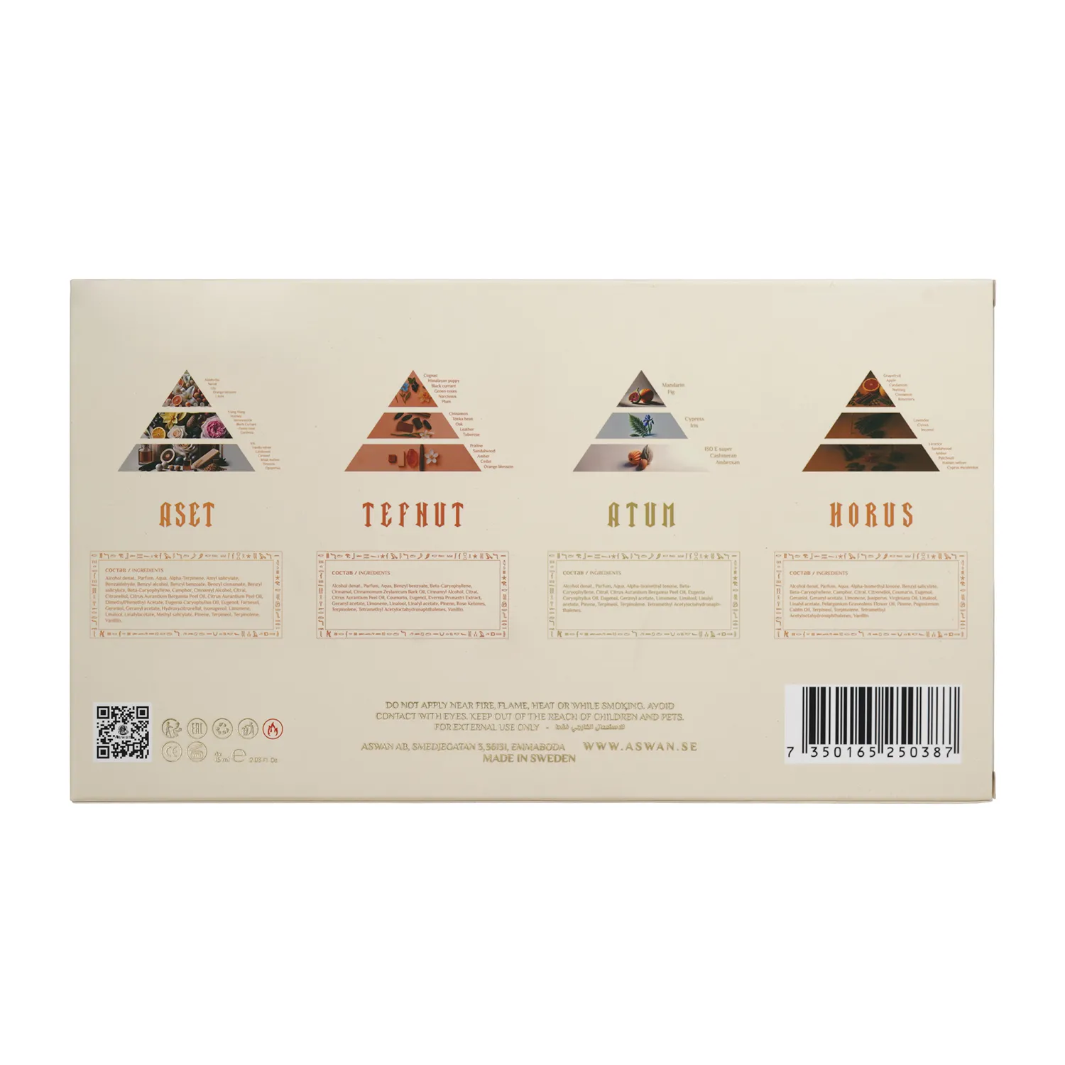 Tavel Set - Aset • Atum • Horus • Tefnut (4 x 15 ml) - Image 2