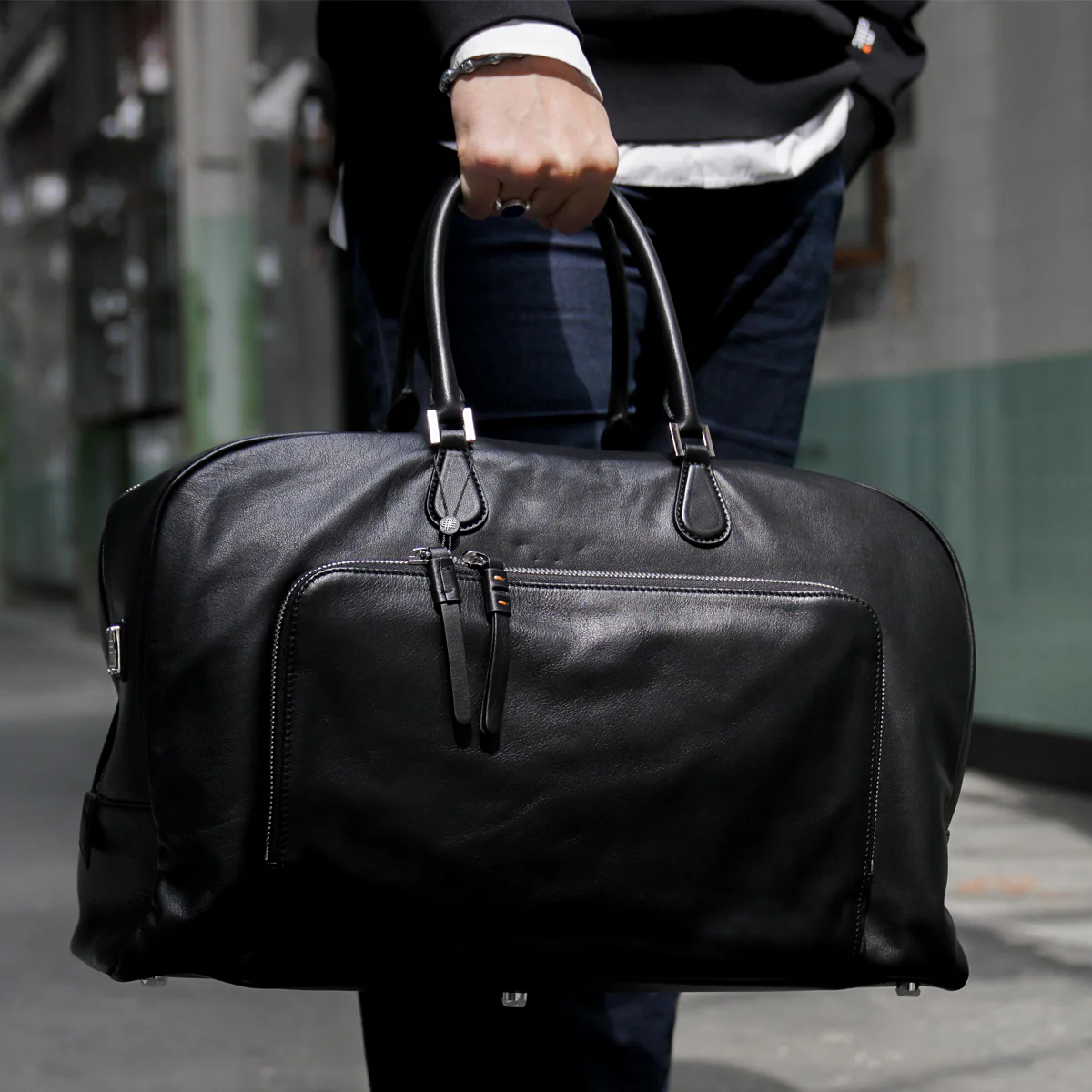 The ICONIC WEEKENDER BAG - the one for a lifetime - 100% super soft leather outside and inside - Image 14